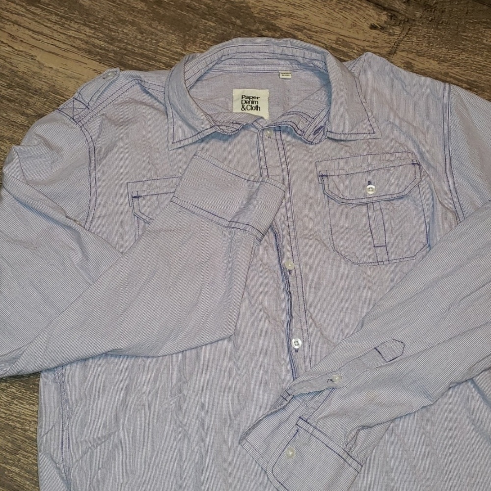 Purple PD&C long sleeve button up Sz. L B16